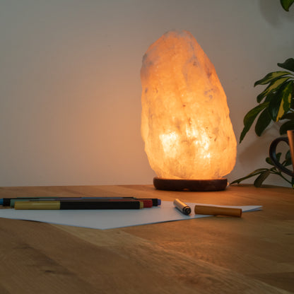 Lampe en pierre de l'Himalaya 4-6 kg